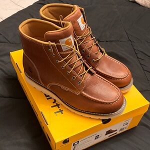 Carhartt Men's Tan Leather Work Boots